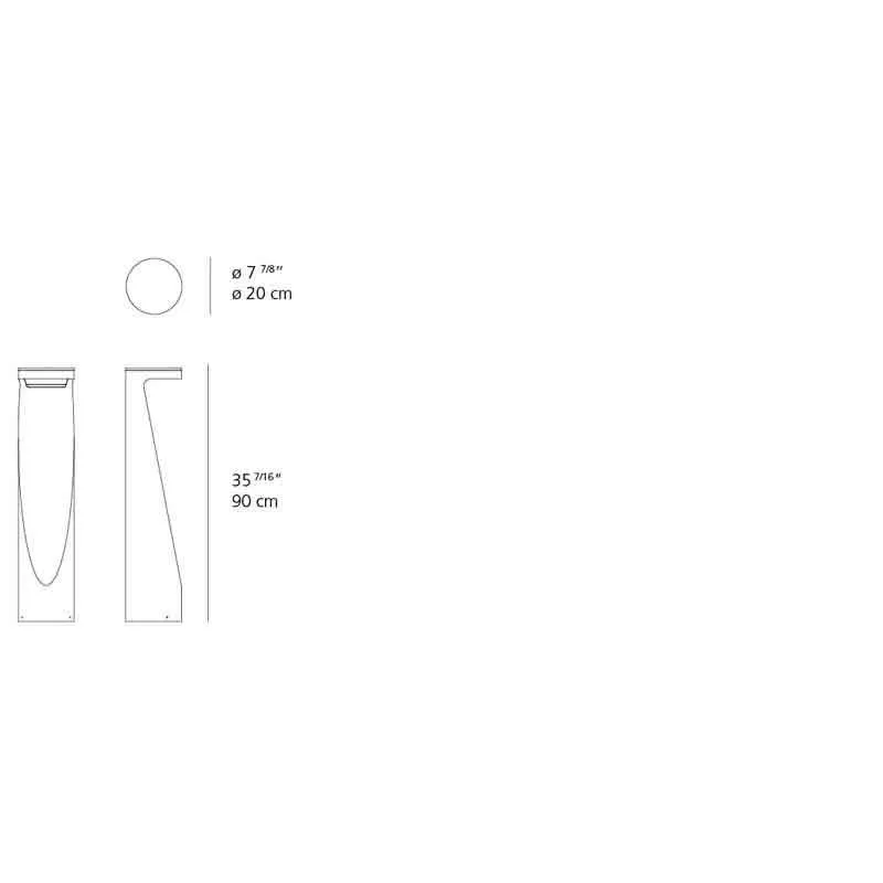 Artemide T085 Ippolito 15W LED Outdoor Floor Light