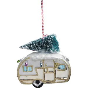 CAMPER & CMAS TREE GLASS ORNAMENT
