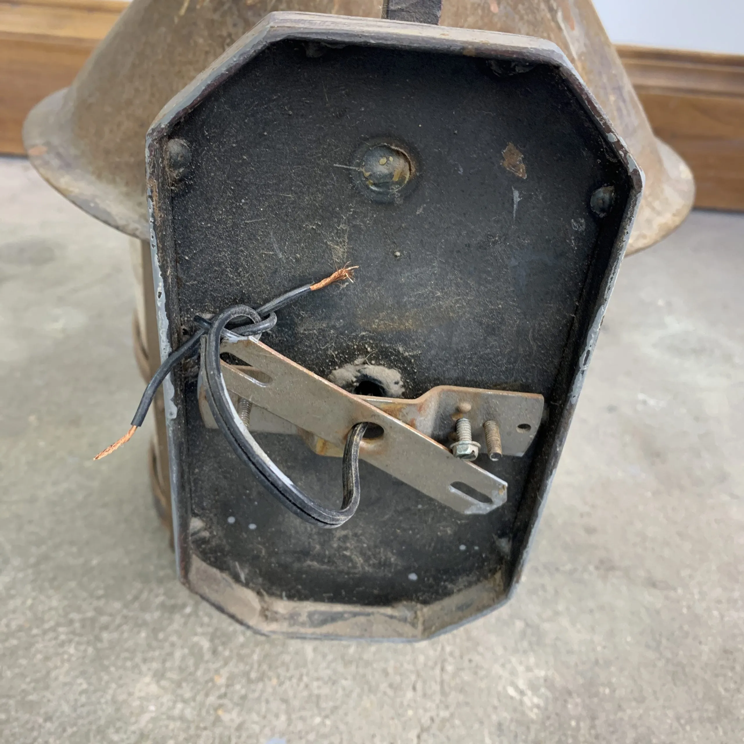 Exterior Wall Lights, Iron and Mica Glass, Rustic