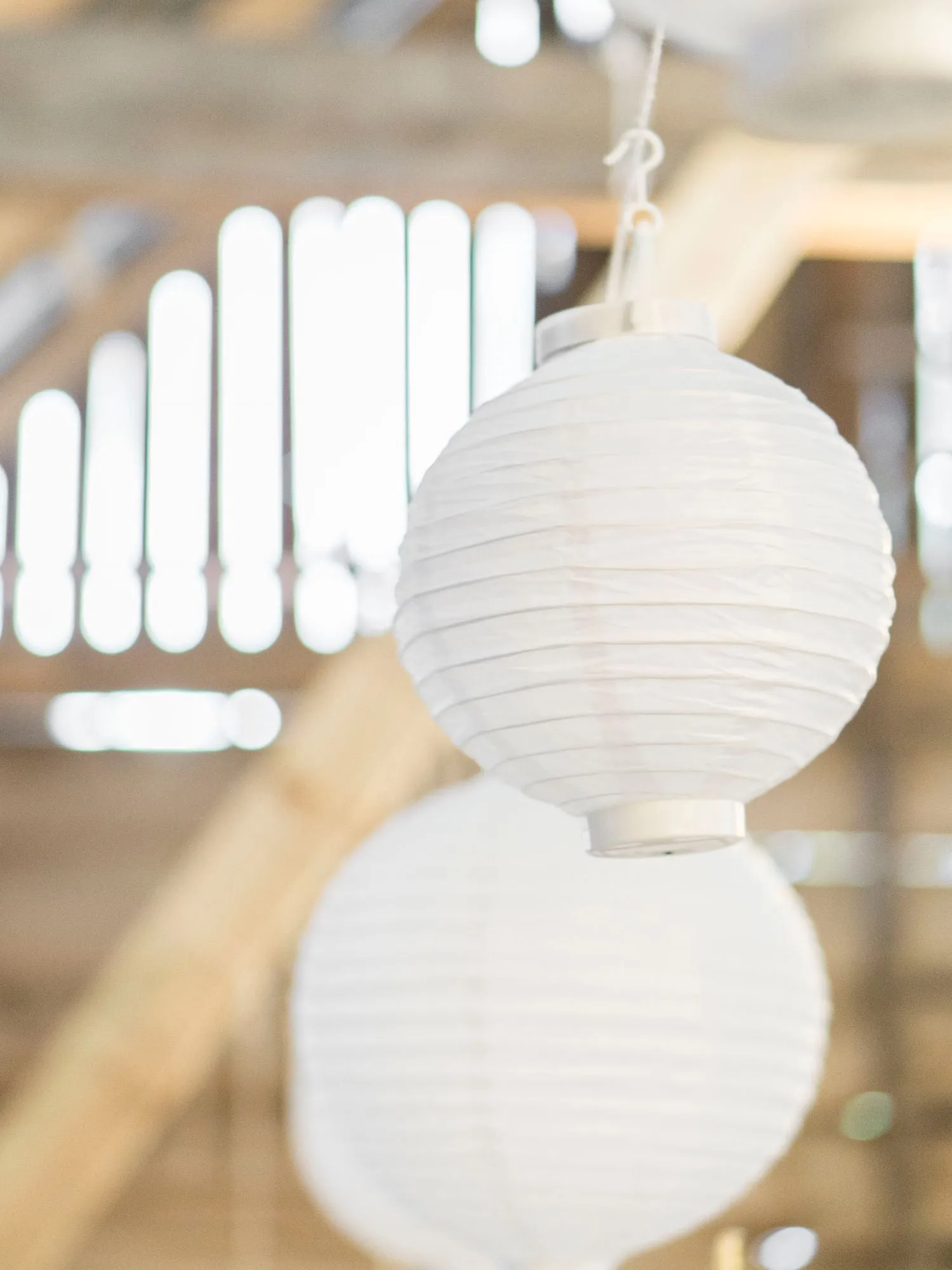 Light-up Paper Lantern White 20cm