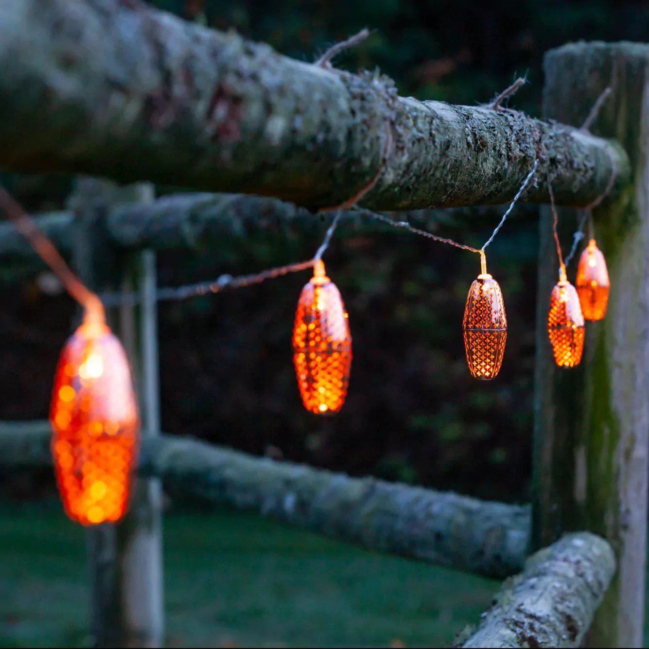 Marrakesh Copper Star Solar String Lights