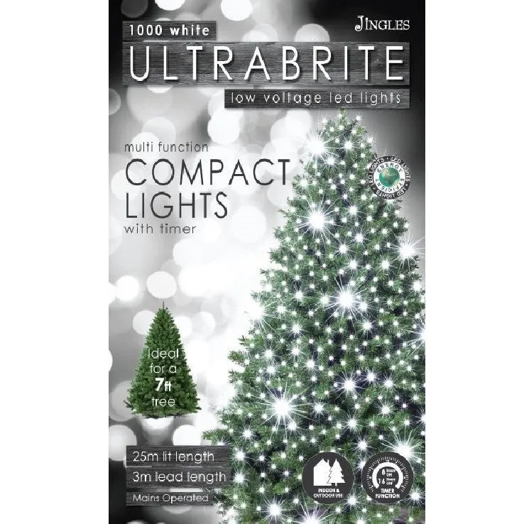 String Lights - 1000 Bulbs - LED Warm White - Compact Spacing