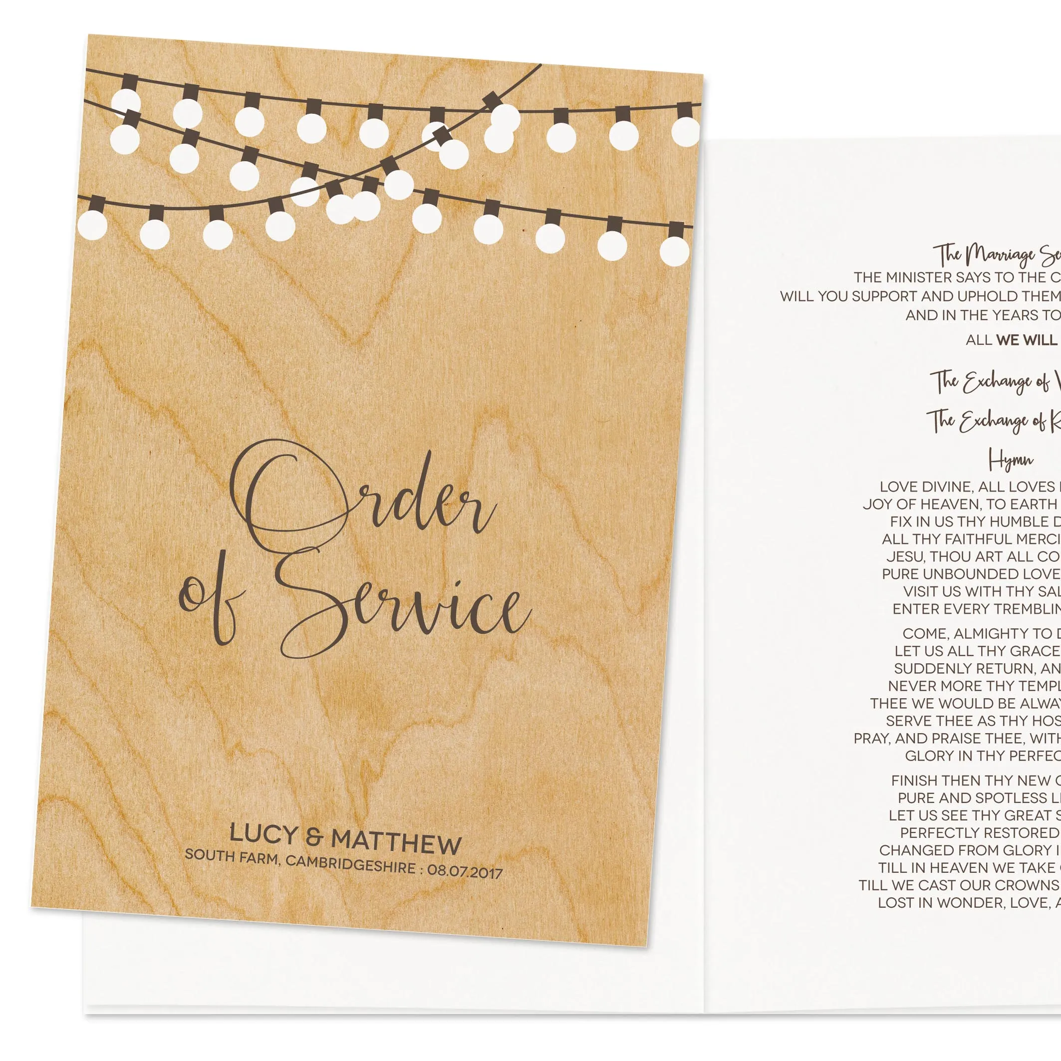 String Lights Order Of Service