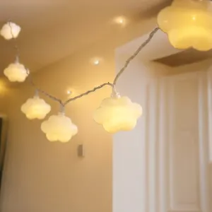 White LED Cloud String Lights 2.1M